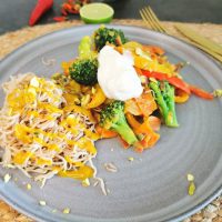 Lavkarbo vegetar wok